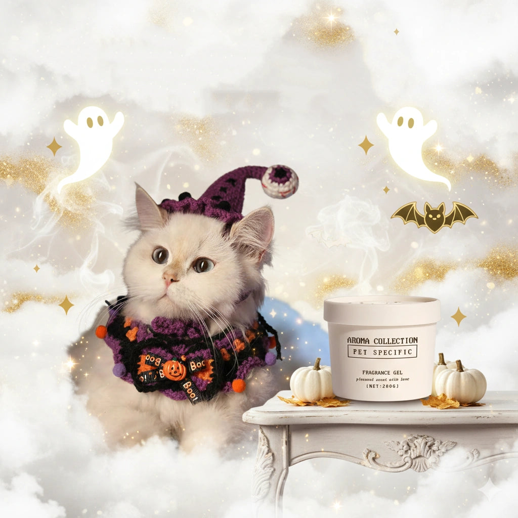 Complete your pet's Halloween party prep with our cute knitted costume and long-lasting air freshener to keep their space smelling great