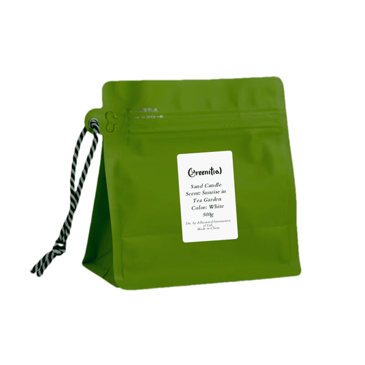 Greenitial Scented Sand Candle-Sunrise in Tea Garden