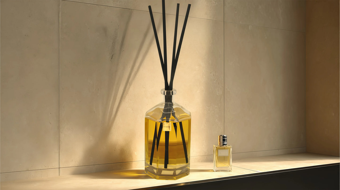 Ensuring a welcoming atmosphere in a grand hotel lobby or commercial lobby with the high-capacity reed diffuser.