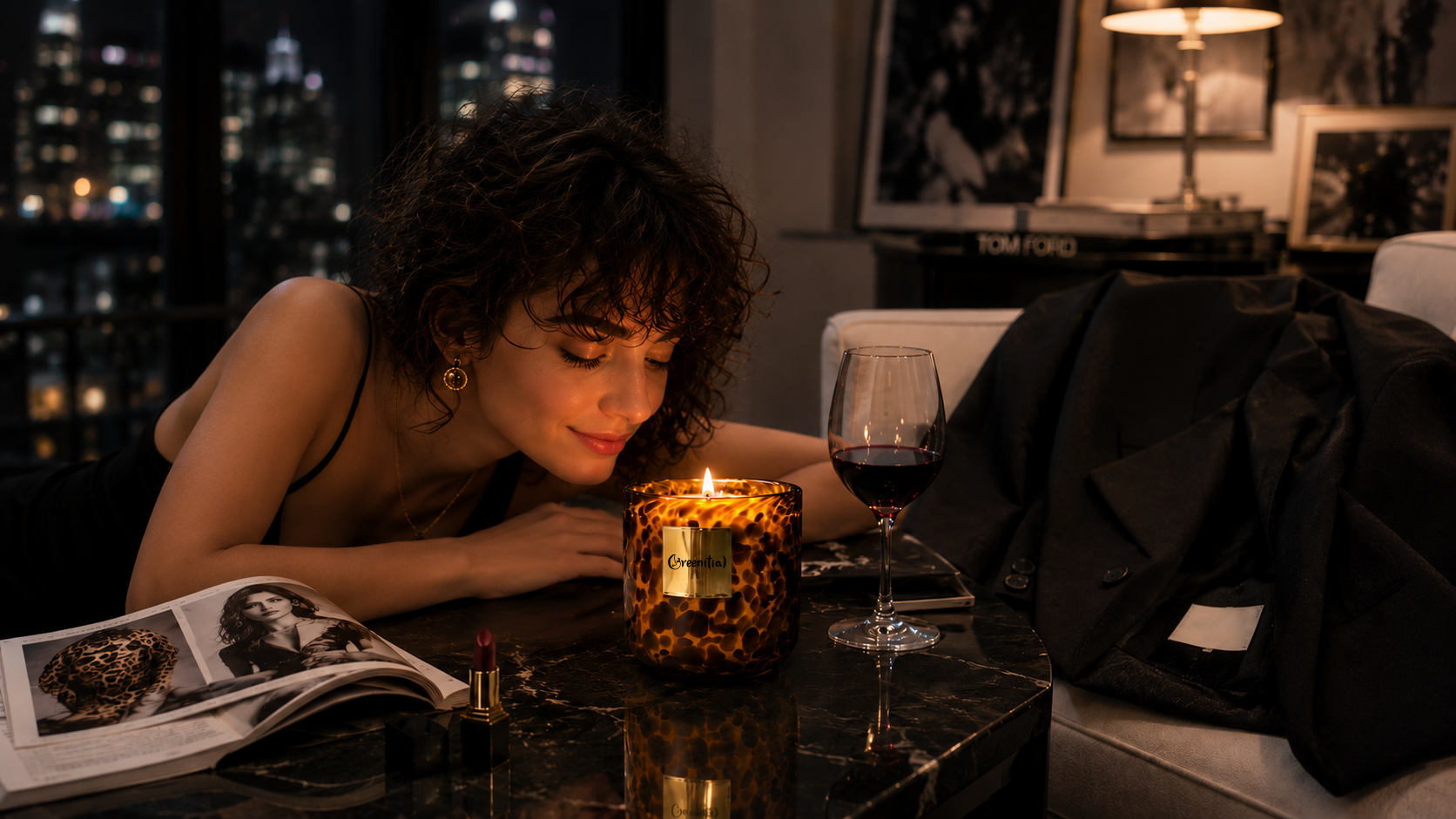 Wild at Heart, Soft at Home: The Leopard Glass Candle